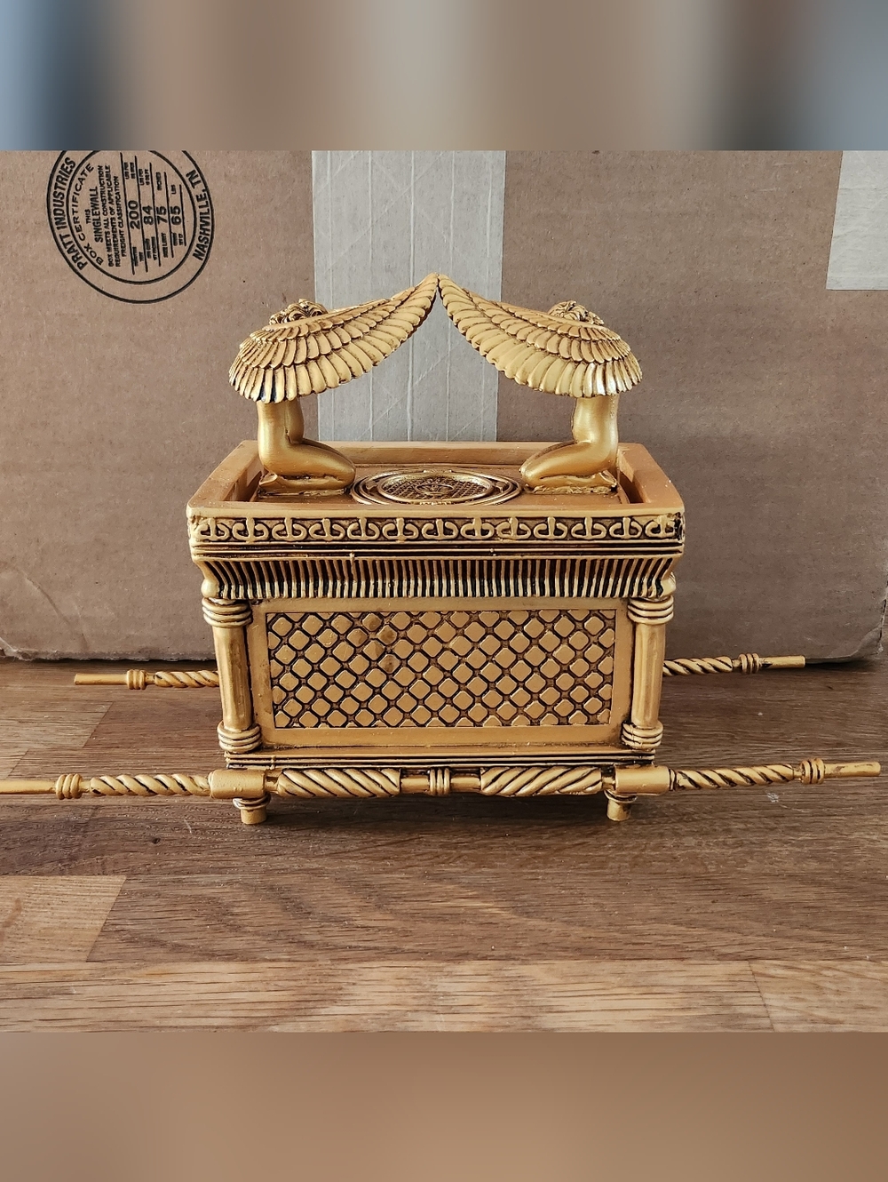 Gold Decorative Replica statue of the Ark of the Covenant